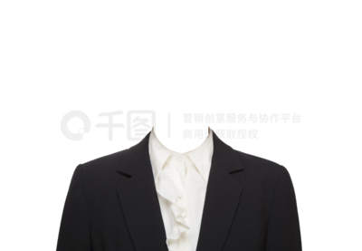 黑西裝與花領(lǐng)子的造型設(shè)計(jì) 創(chuàng)意女士證件照模板指南